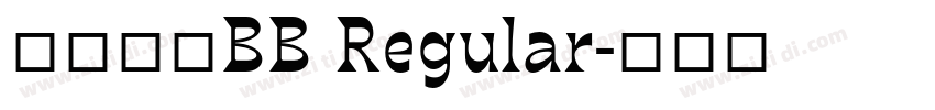 斯柯达体BB Regular字体转换